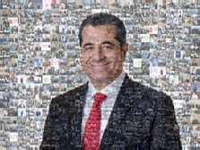 Фотомозаика, дизайнер Ирина Фотомозаика в виде портрета мужчины в строгом деловом костюме
