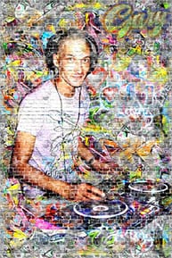 Граффити Пример портрета известного московского DJ в стиле Граффити акриловой краской