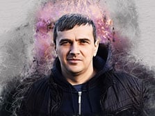 Портрет мужчины в стиле Гранж, художник Анна Мужской портрет в стиле Гранж