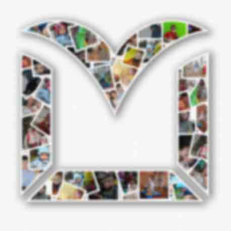 Фотоколлаж на холсте с логотипом Muse