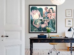 Фотоколлаж для кабинета в багете Фотоколлаж для кабинета в багете