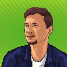 Мужской поп-арт портрет, художник Александра Поп-арт портрет молодого человека на зеленом фоне
