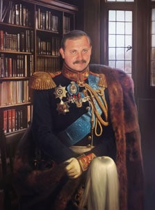 Мужской портрет в образе, художник Антонина Портрет мужчины в образе военного на основе фотомонтажа