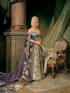 Портрет женщины В образе императрицы Марии Фёдоровны, художник Валерия 