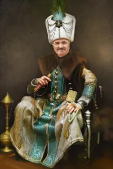 Портрет мужчины В образе султана османской империи, художник Антонина