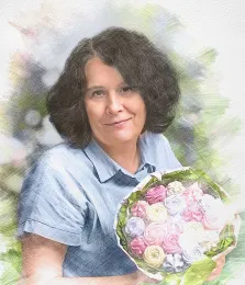 Женский портрет в стиле Карандаш, цветной карандаш, нарисованный портрет, картина на холсте, пожарок для мамы, художник Татьяна Н