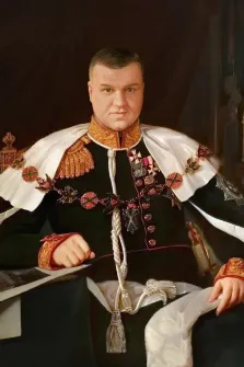 Портрет мужчины в образе генерала наполеоновских времен, портрет по фото , художник Валерия З