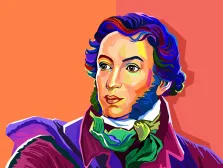 Wpap, художник Александра Портрет писателя А. С. Пушкина в стиле Wpap, художник Александра