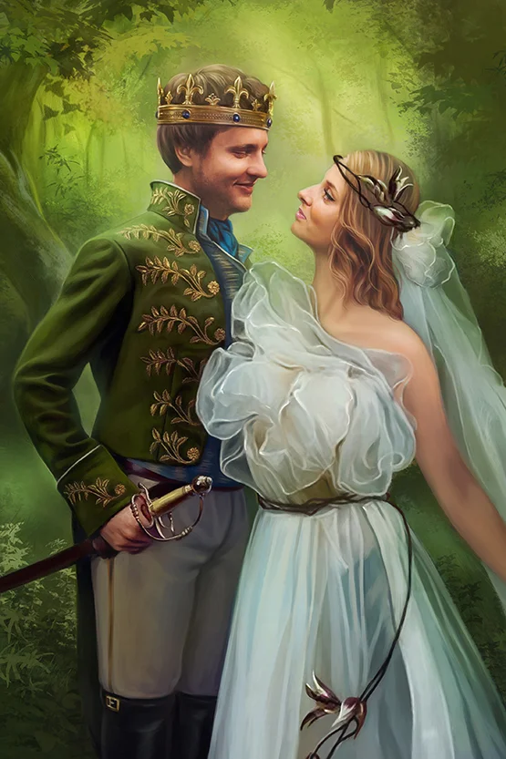 Fantasy Art портрет пары