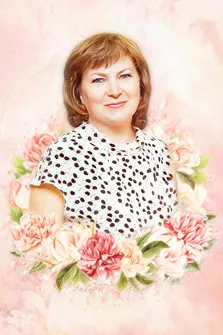 Flower Art портрет женщины