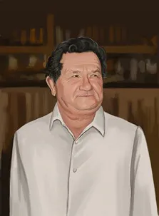 Портрет в стиле Комикс мужчины в белой рубашке