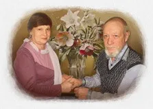 Акварельный портрет бабушки и дедушки