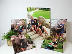 Мультипанно из семейной фотосессии, напечатанное на холсте