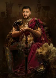 В образе, художник Валерия, мужской портрет в образе римского императора