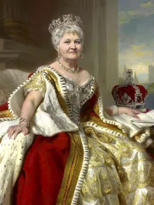 В образе, художник Валерия, портрет женщины в образе королевы Виктории