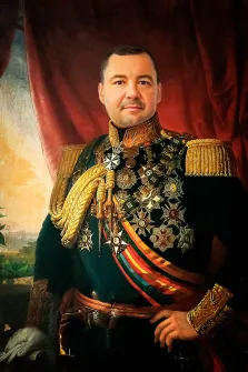 Портрет мужчины В образе императора в военной парадной форме, художник Павел 