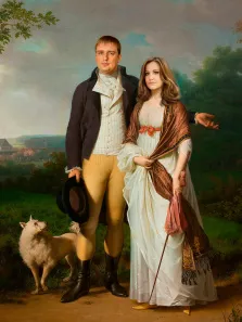 Портрет пары В образе, художник Валерия 