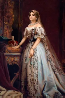 Портрет женщины В образе, художник Валерия 