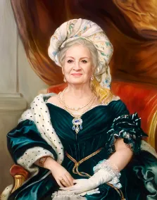 Портрет женщины В образе королевы, художник Антонина