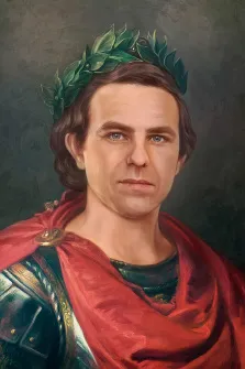 Портрет мужчины В образе Юлия Цезаря, художник Антонина