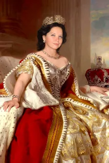 Женский портрет В образе королевы, художник Валерия 
