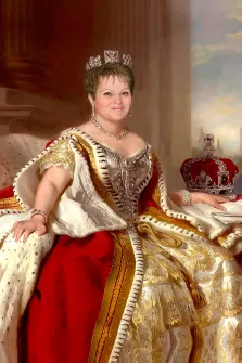 Портрет женщины В образе королевы Великобритании - Виктории, художник Валерия 