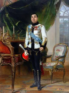 Портрет мужчины В образе императора Николая II, художник Валерия 
