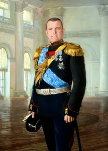 Портрет мужчины В образе императора Николая II, художник Антонина