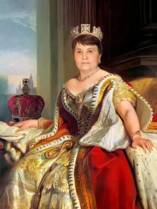 Портрет женщины В образе королевы Виктории, художник Антонина