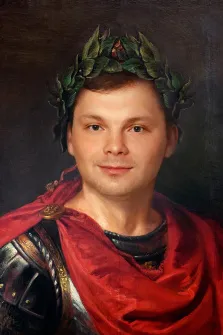 Портрет зеленоглазого мужчины В образе Гая Юлия Цезаря, художник Валерия 