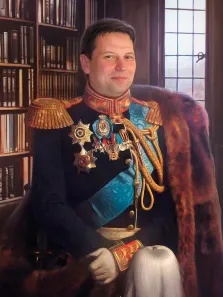 Мужской портрет В образе графа Павла Дмитриевича Киселева, художник Антонина