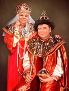 Парный портрет В образе русского царя и царицы, художник Антонина