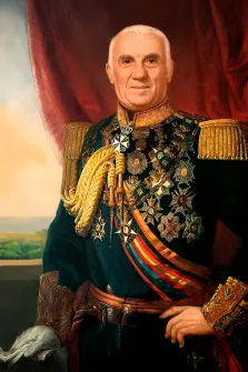 Портрет пожилого мужчины В образе португальского генерала, художник Антонина