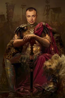 Портрет мужчины В образе султана, художник Валерия 