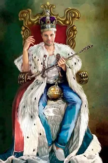 Портрет молодого человека В образе короля, художник София 