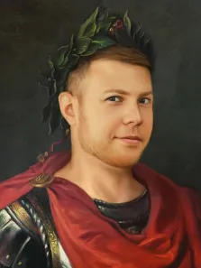 Портрет молодого человека В образе Гая Юлия Цезаря, художник Антонина