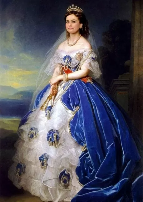 Портрет королевы на основе фотомонтажа в образ