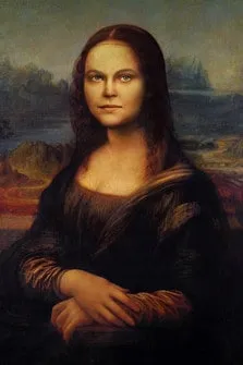 Портрет женщины в образе Моны Лизы на основе фотомонтажа