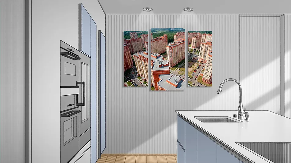 Модульная картина с изображением Московского