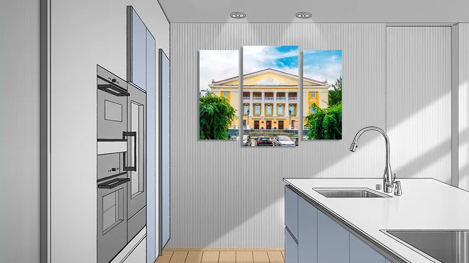 Модульная картина с изображением Новоуральска