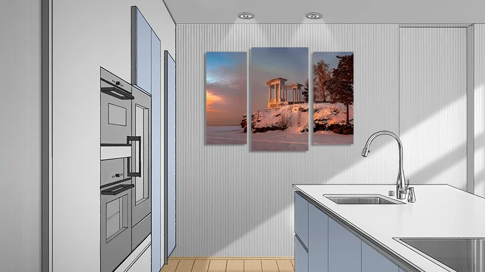 Модульная картина с изображением Озерска