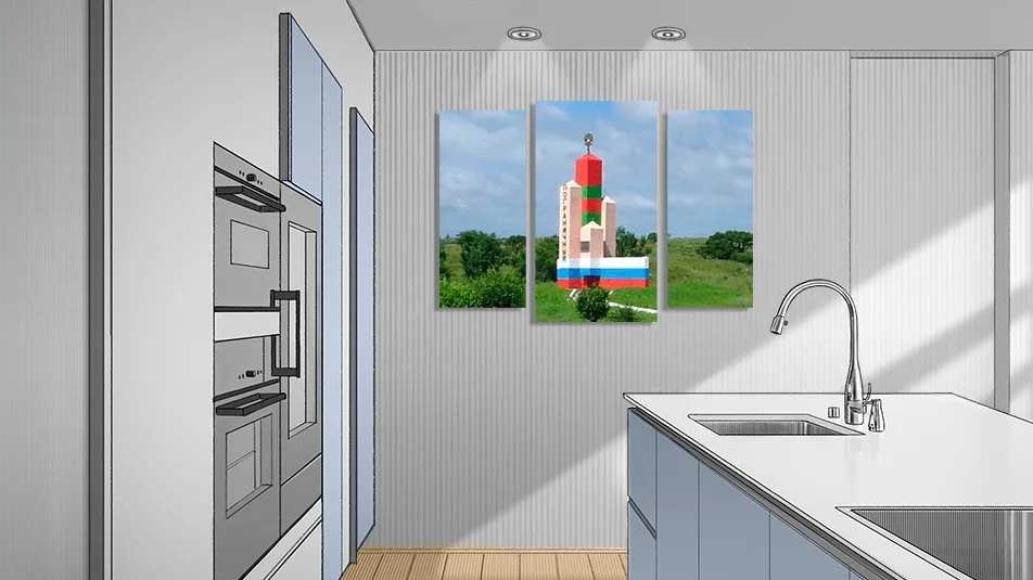 Модульная картина с изображением Пограничного