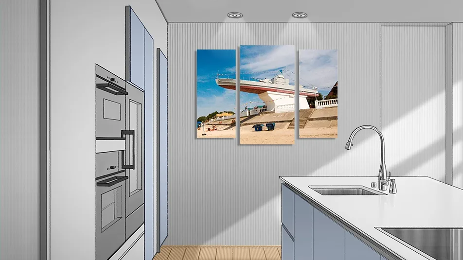 Модульная картина с изображением Приморско-Ахтарска