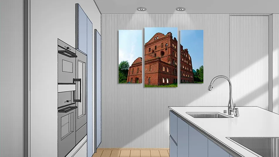 Модульная картина с изображением Протвино