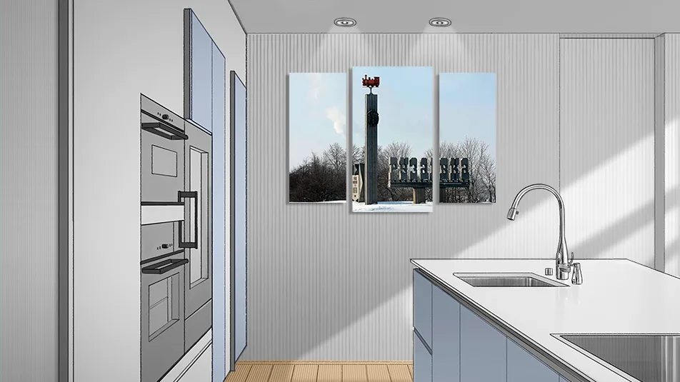 Модульная картина с изображением Рузаевки