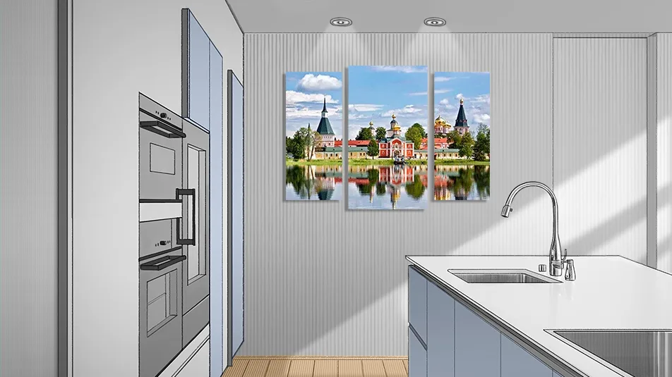 Модульная картина с изображением Валдая