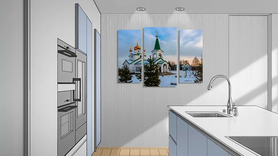 Модульная картина с изображением Заринска
