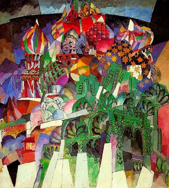 А.В. Лентулов, Василий Блаженный, 1913_коллаж А.В. Лентулов, Василий Блаженный, 1913_коллаж